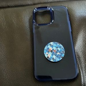 Pivet environment friendly clear blue case.